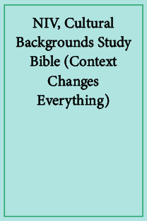 NIV, Cultural Backgrounds Study Bible (Context Changes Everything)