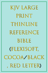 KJV Large Print Thinline Reference Bible (Flexisoft, Cocoa/Black, Red Letter)