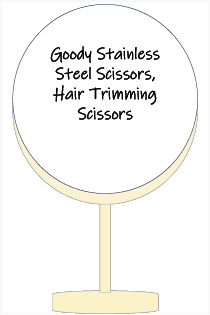 Goody Stainless Steel Scissors, Hair Trimming Scissors